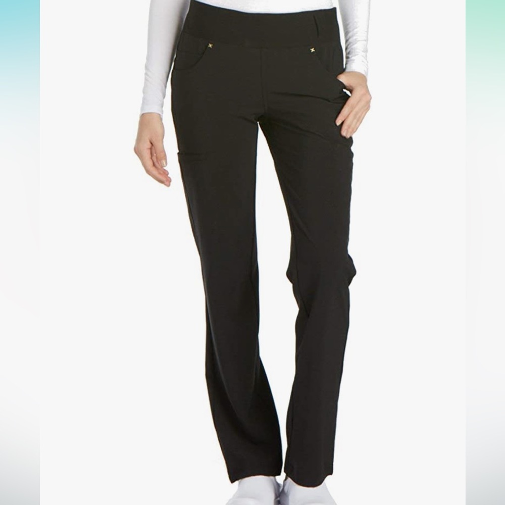 Iflex Scrubs for Women, Yoga-Inspired Knit Waistband Scrub Pants CK002